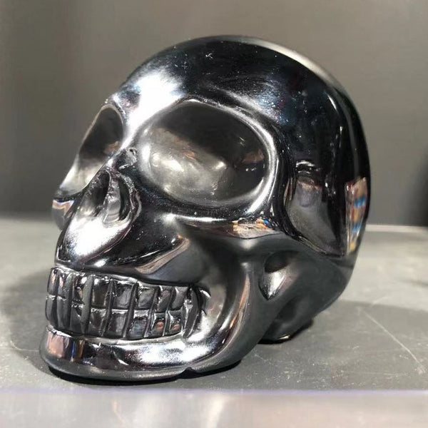 Silver Terahertz Crystal Skull-ToShay.org