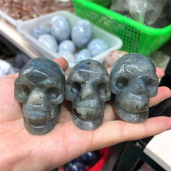 Blue Labradorite Crystal Skull-ToShay.org