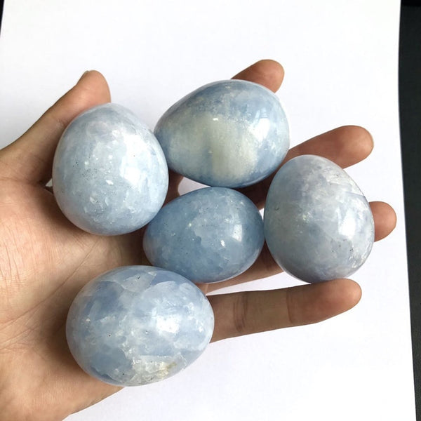 Blue Celestite Crystal Eggs-ToShay.org