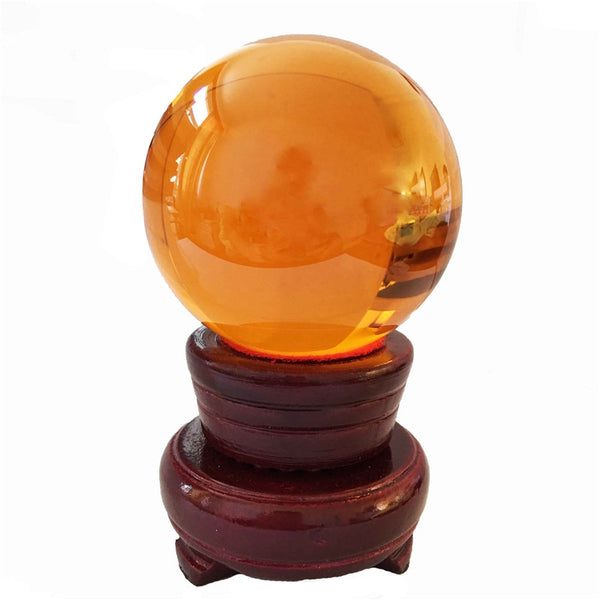 Yellow Amber Crystal Ball-ToShay.org