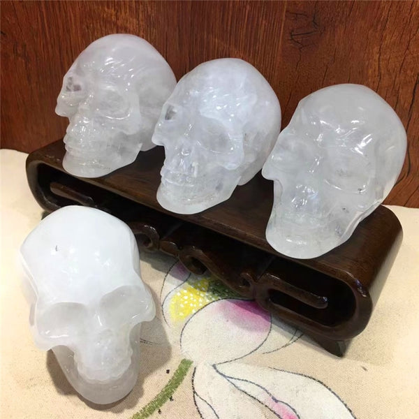 White Quartz Crystal Skull-ToShay.org