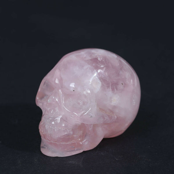 Pink Rose Quartz Crystal Skull-ToShay.org