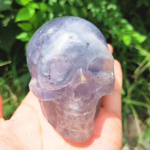 Purple Fluorite Crystal Skull-ToShay.org