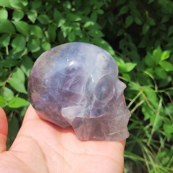 Purple Fluorite Crystal Skull-ToShay.org