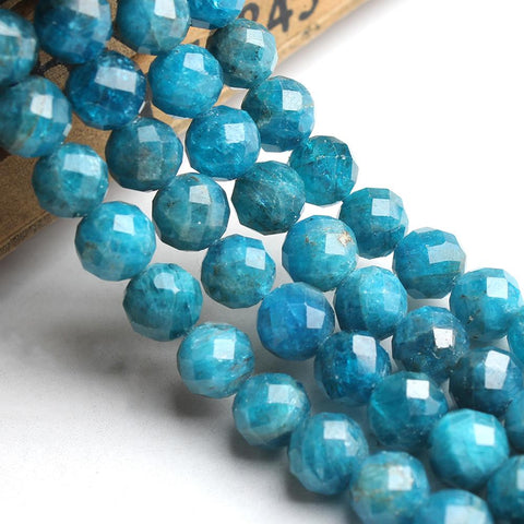 Blue Apatite Faceted Beads-ToShay.org