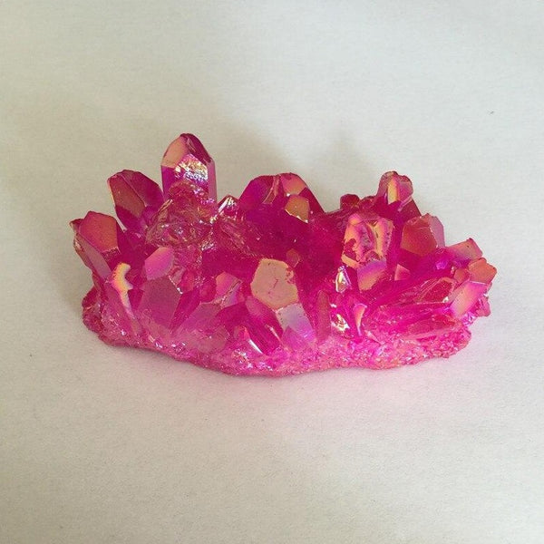 Pink Aura Quartz Crystal Cluster-ToShay.org