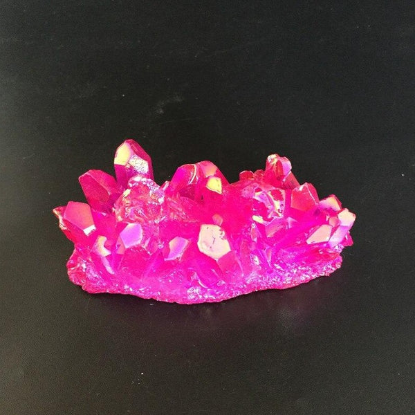 Pink Aura Quartz Crystal Cluster-ToShay.org