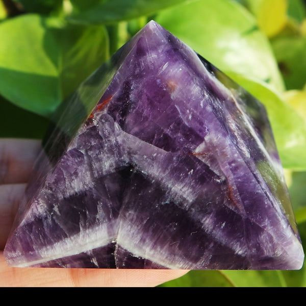 Purple Amethyst Crystal Pyramid-ToShay.org