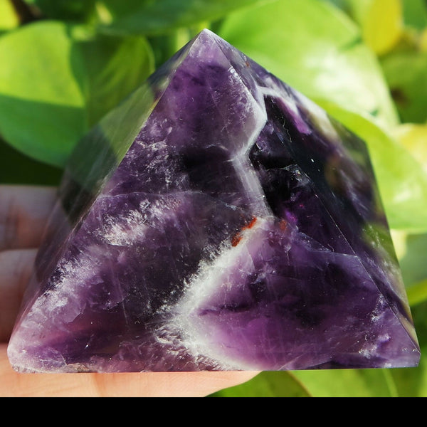 Purple Amethyst Crystal Pyramid-ToShay.org