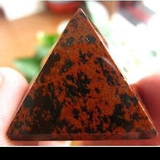 Red Obsidian Stone Pyramid-ToShay.org