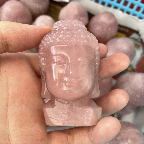 Crystal Buddha Head Statue-ToShay.org