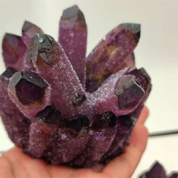 Purple Ghost Phantom Crystal Cluster-ToShay.org
