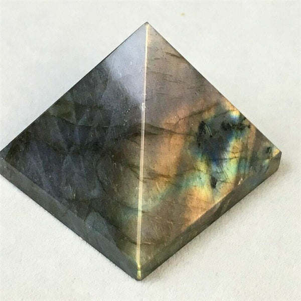 Blue Labradorite Crystal Pyramid-ToShay.org