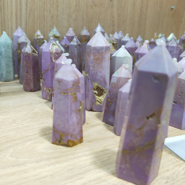Purple Mica Wand Points-ToShay.org