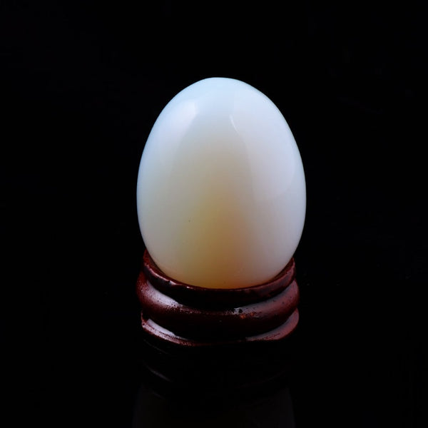 White Opalite Egg-ToShay.org
