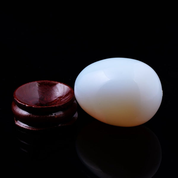 White Opalite Egg-ToShay.org
