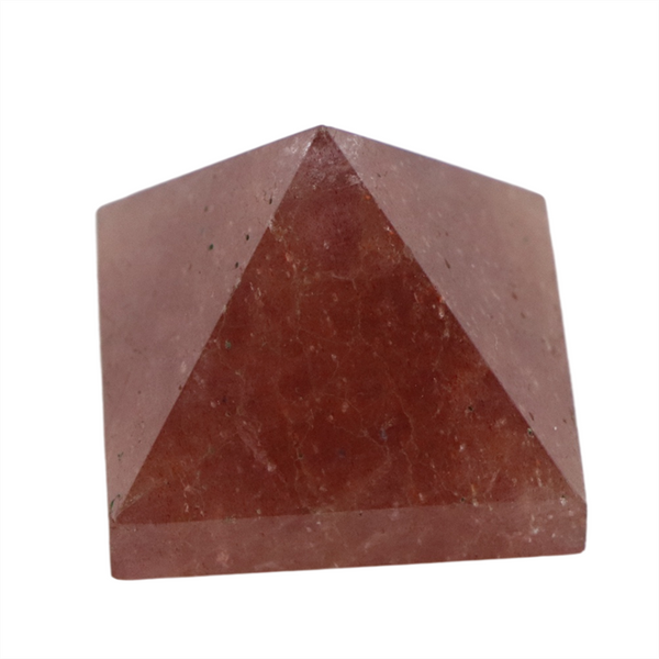 Red Strawberry Quartz Crystal Pyramid-ToShay.org