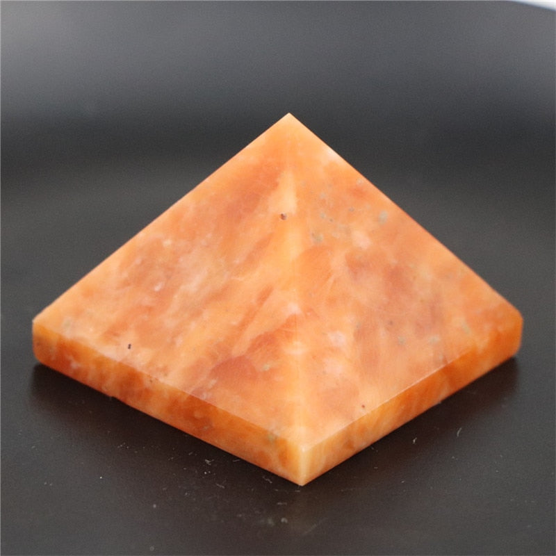 Orange Sunstone Crystal Pyramid-ToShay.org