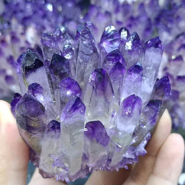 Purple Tip Amethyst Crystal Cluster-ToShay.org