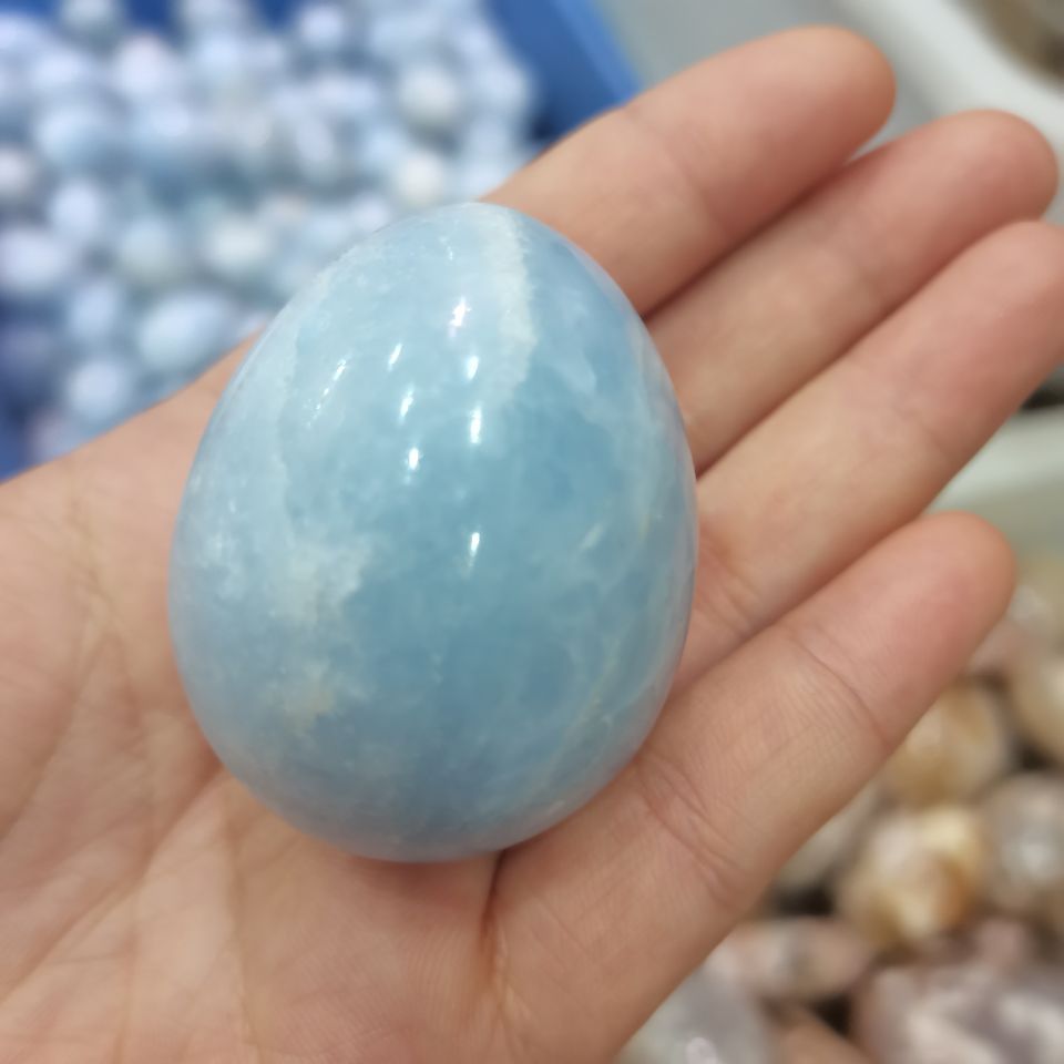 Blue Kyanite Crystal Egg-ToShay.org