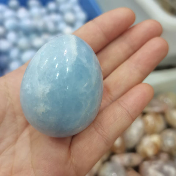 Blue Kyanite Crystal Egg-ToShay.org