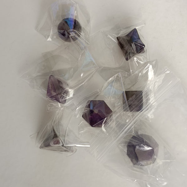 Purple Amethyst Platonic Solids-ToShay.org