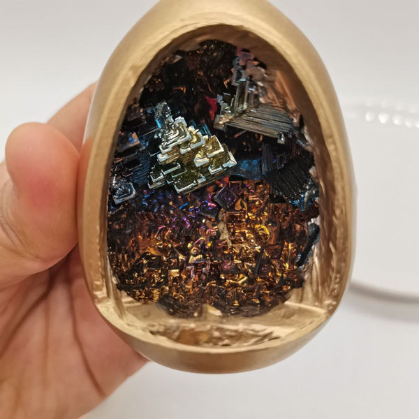 Gold Bismuth Geode Cave Egg-ToShay.org