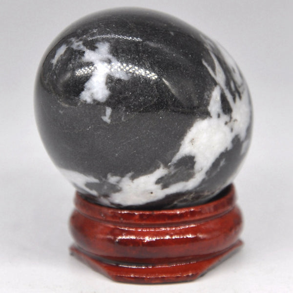 Black White Zebra Stone Egg-ToShay.org