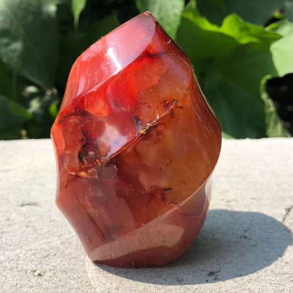 Red Agate Crystal Flame-ToShay.org