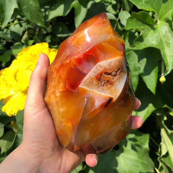 Red Agate Crystal Flame-ToShay.org