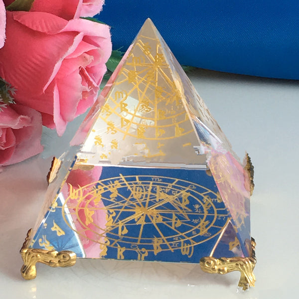 Clear Crystal Pyramid-ToShay.org