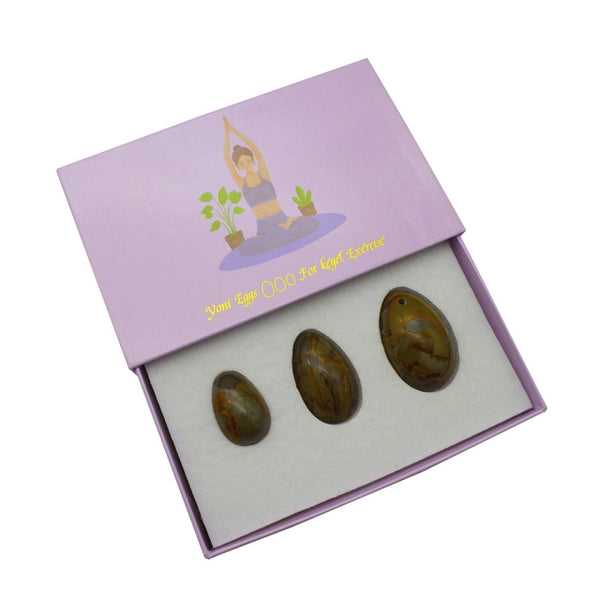 Mixed Jade Drilled Egg Gift Sets-ToShay.org
