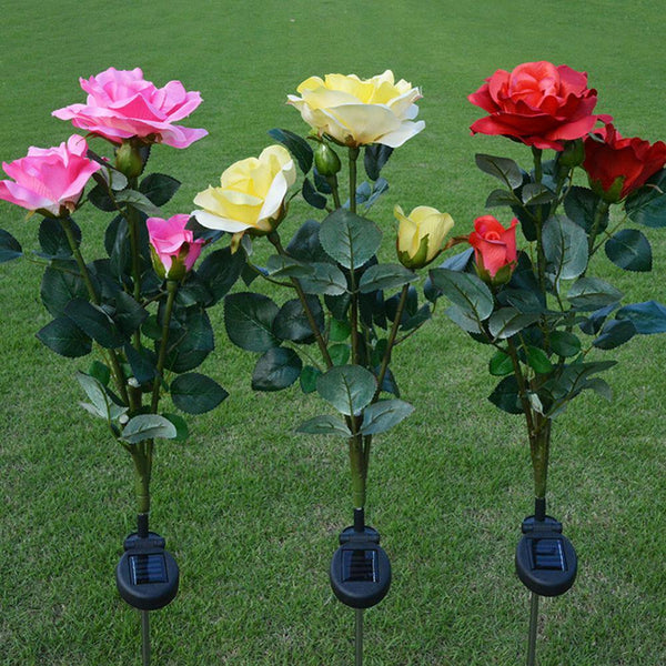 Solar Rose Flower Lawn Lamp-ToShay.org