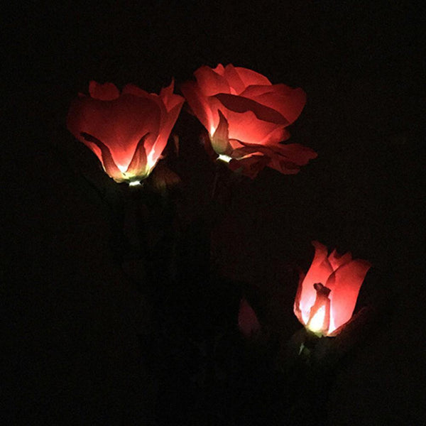 Solar Rose Flower Lawn Lamp-ToShay.org