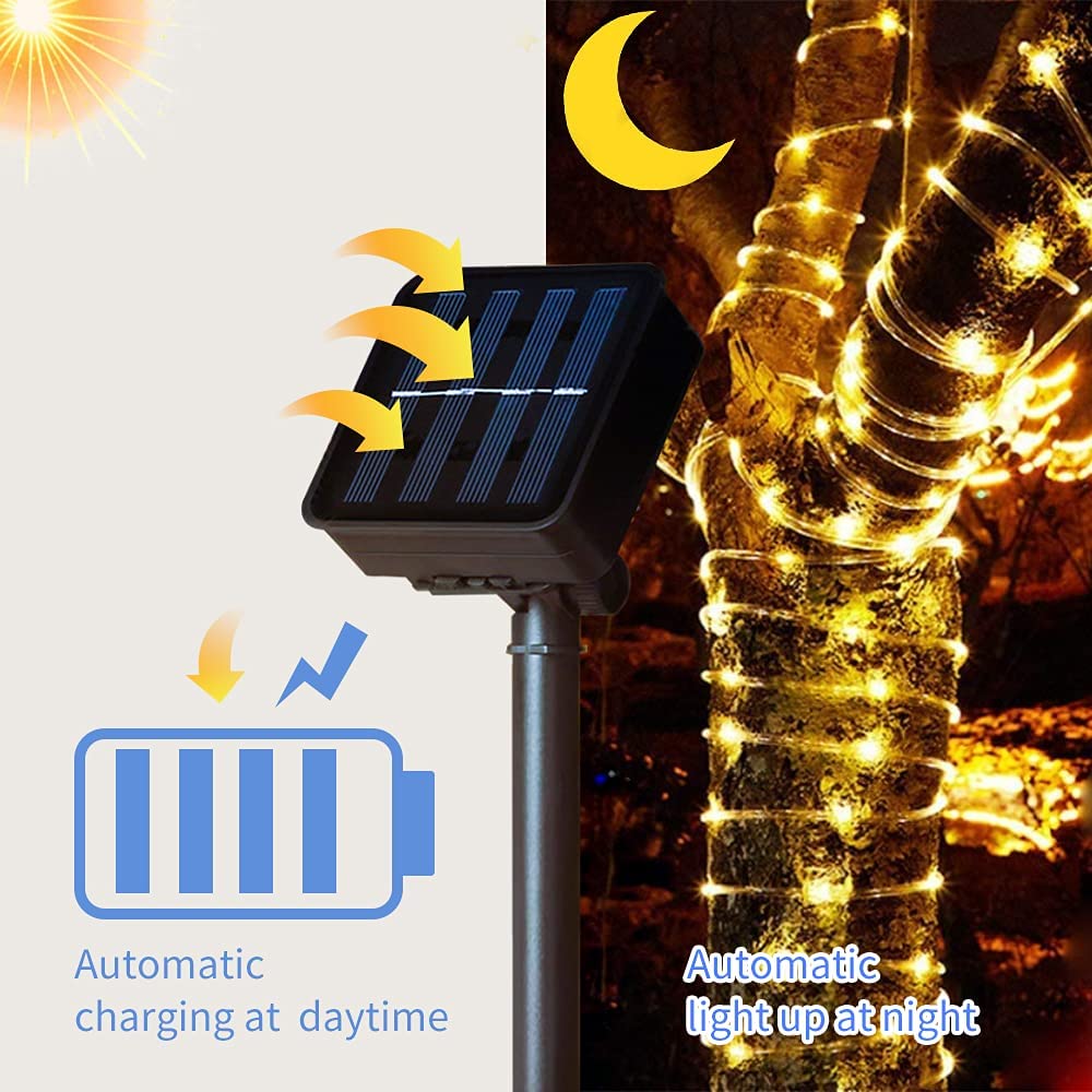 Solar Garden Garland Rope Light-ToShay.org