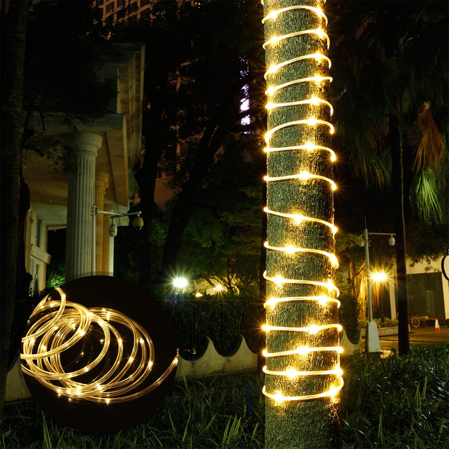 Solar Garden Garland Rope Light-ToShay.org