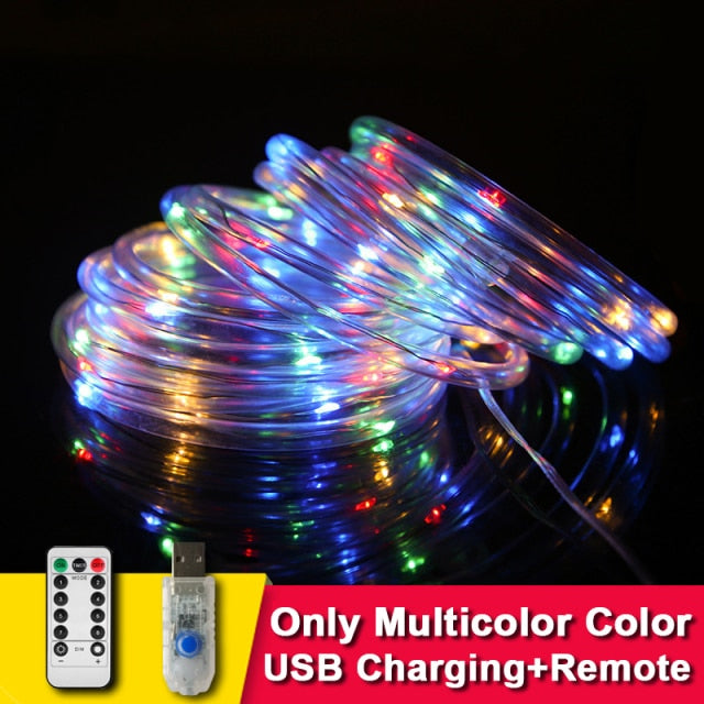 Solar Garden Garland Rope Light-ToShay.org