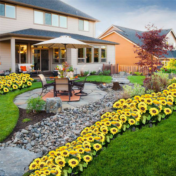 Solar Sunflower Garden Lights-ToShay.org