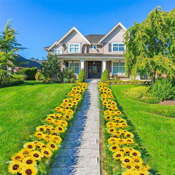 Solar Sunflower Garden Lights-ToShay.org