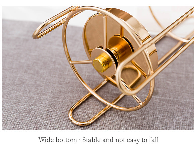 Gold Glass Candle Holder-ToShay.org