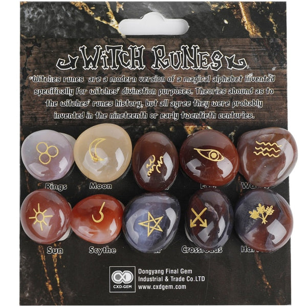 Mixed Crystal Witch Rune Stones-ToShay.org