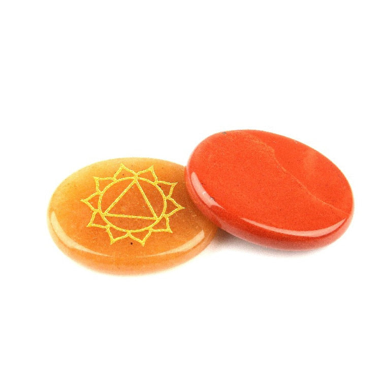 Chakra Symbols Palm Stones-ToShay.org
