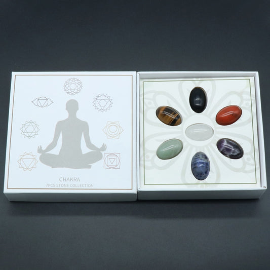 Mixed Crystal Chakra Palm Stones-ToShay.org