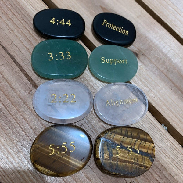 Mixed Crystal Numbers Palm Stones-ToShay.org
