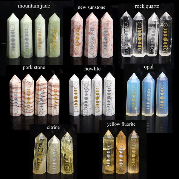 Moon Phase Crystal Wands-ToShay.org