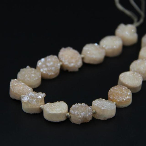 Mixed Geode Quartz Druzy Beads-ToShay.org