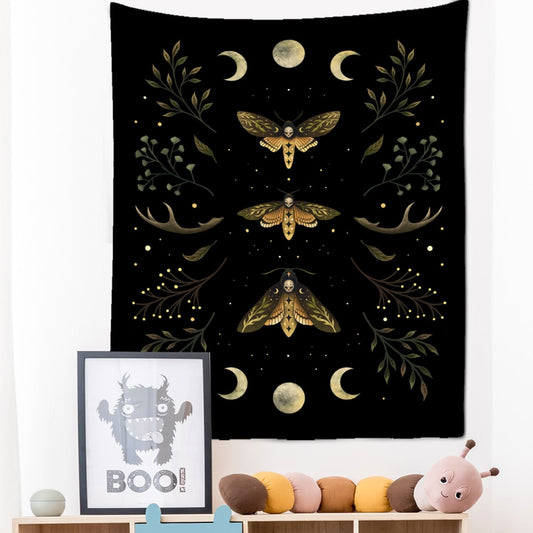 Moon Moth Art Tapestry-ToShay.org