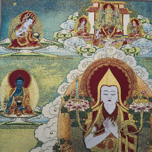 Tsongkhapa Buddha Thangka-ToShay.org