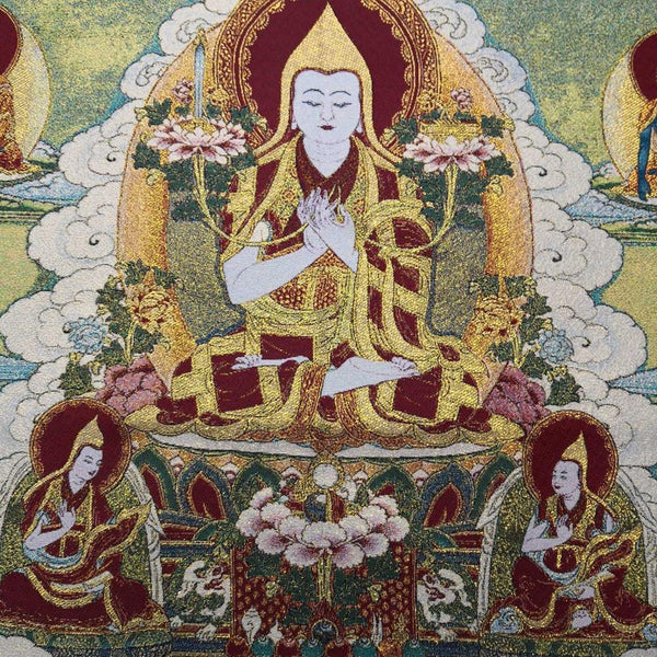 Tsongkhapa Buddha Thangka-ToShay.org