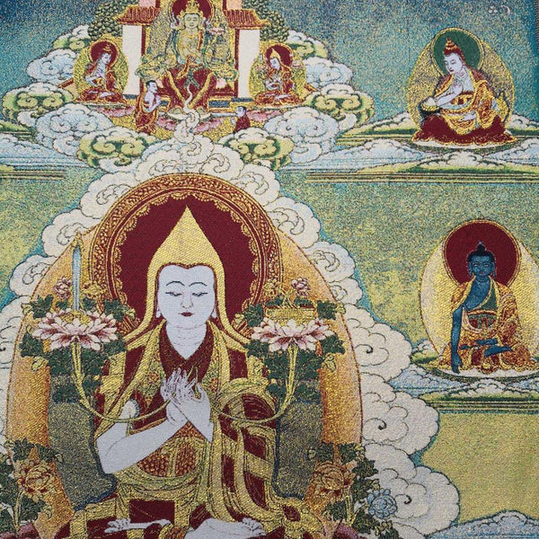 Tsongkhapa Buddha Thangka-ToShay.org